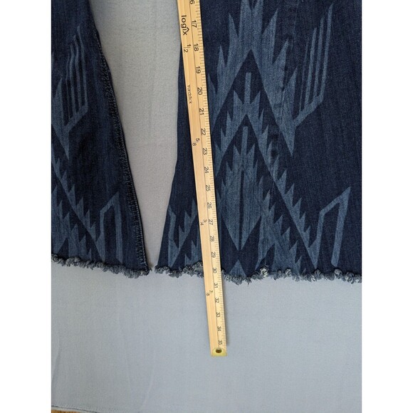 Ariat Flare Jeans Womens Size 28R Blue Chimayo High Rise Cowgirl Western Aztec - Picture 14 of 14